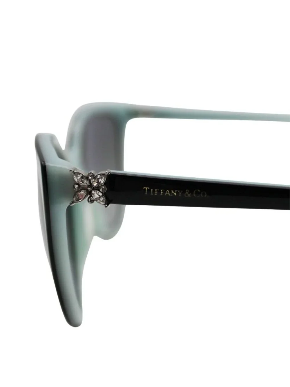 Tiffany & Co Sunglasses Blue Black Rhinestone Eyewear